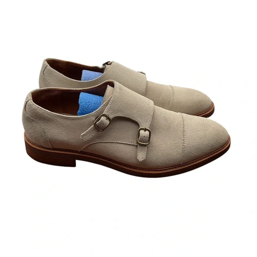 Gordon Rush Light Tan‎ Monk Strap Oxfords